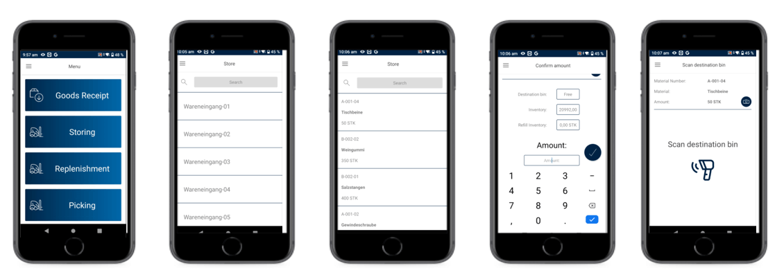 Storage App - platbricks® WMS