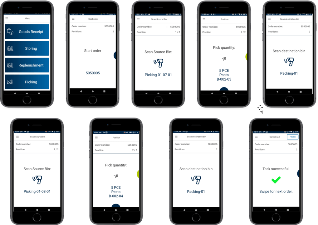 Picking App - platbricks® WMS