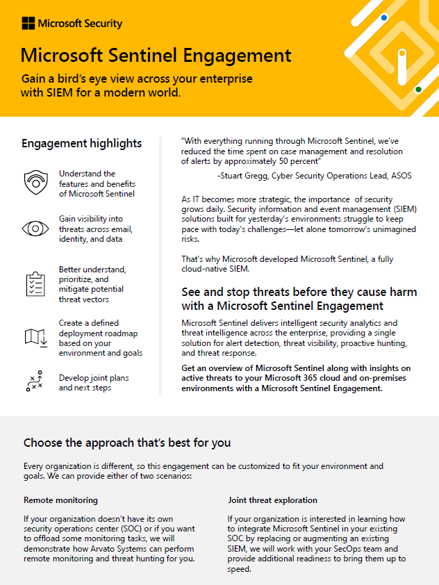Sentinel Retention Strategy Cyber security strategy workshop with cyber care experts